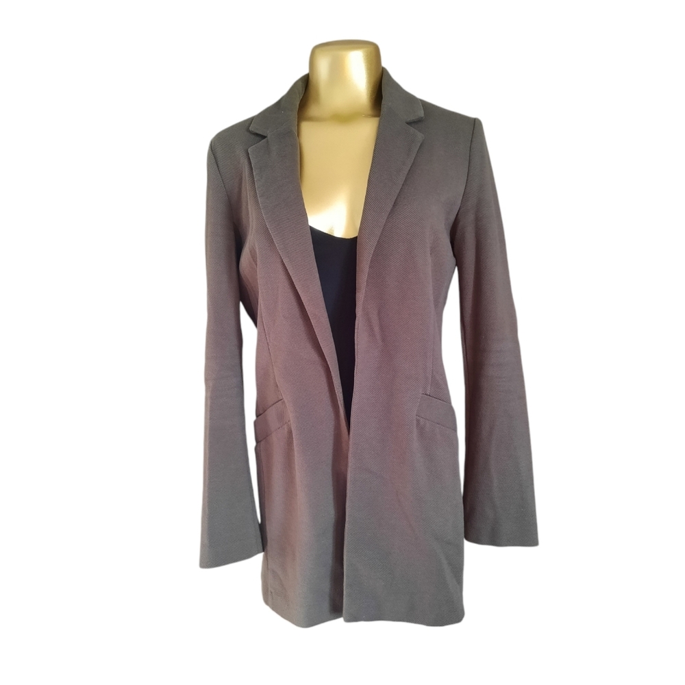 Dynamite M‎ kaki gray long blazer